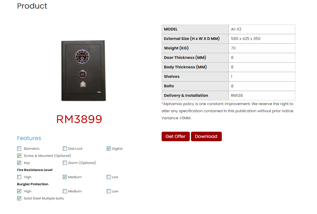 Safety Box Home Safety Box Safe Deposit Box Malaysia